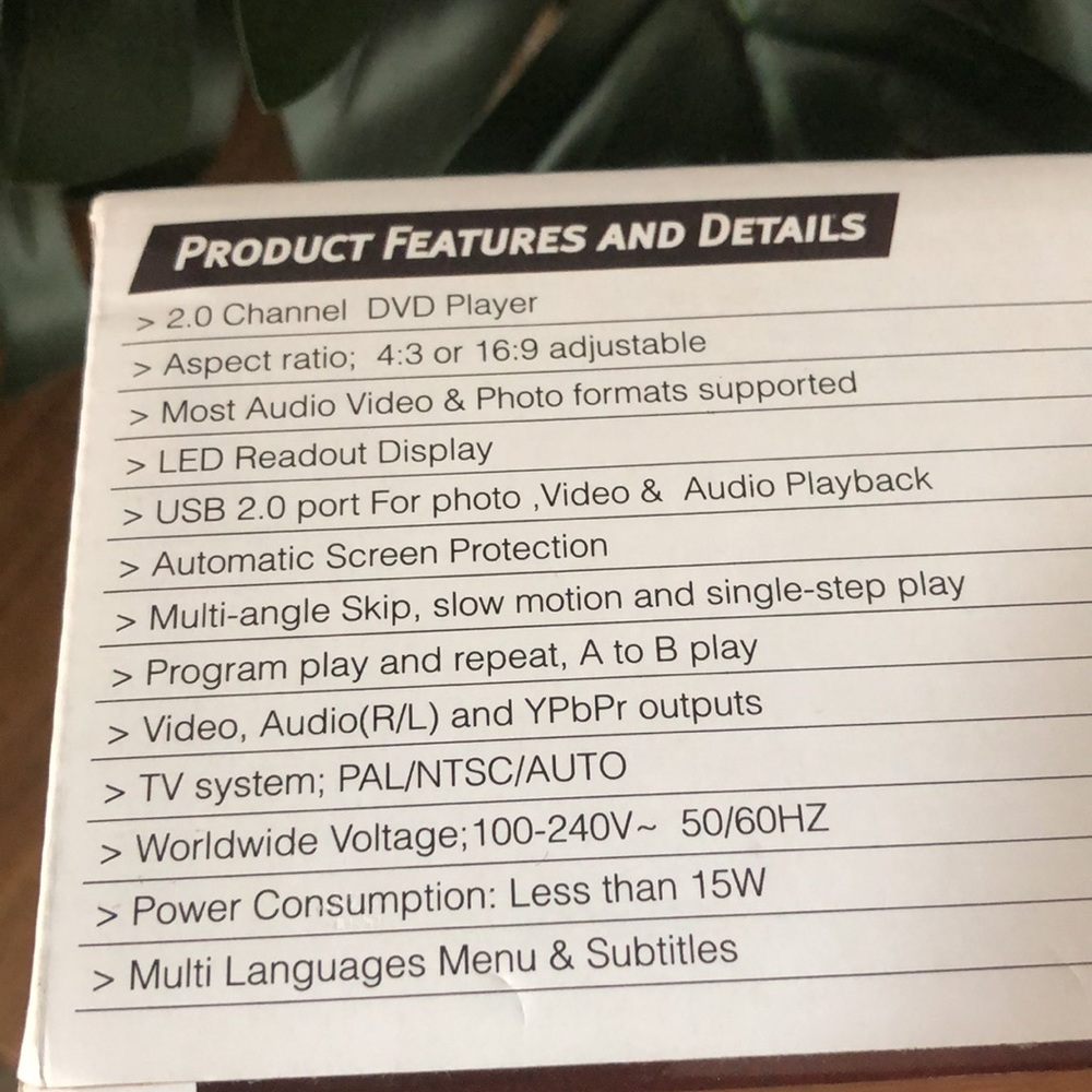 DVD/CD Player w/Remote NEW - Picture 5 of 7